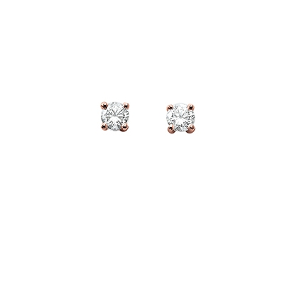 Boucles d'oreilles 4 griffes - 0,20 carat